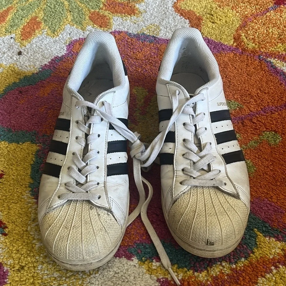 MENS SIZE 11 VINTAGE ADIDAS SUPERSTARS ORIGINALS SHOES